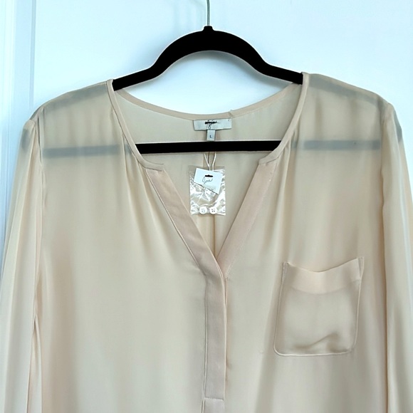 JOIE Creamy Blush silk blouse - Picture 2 of 4